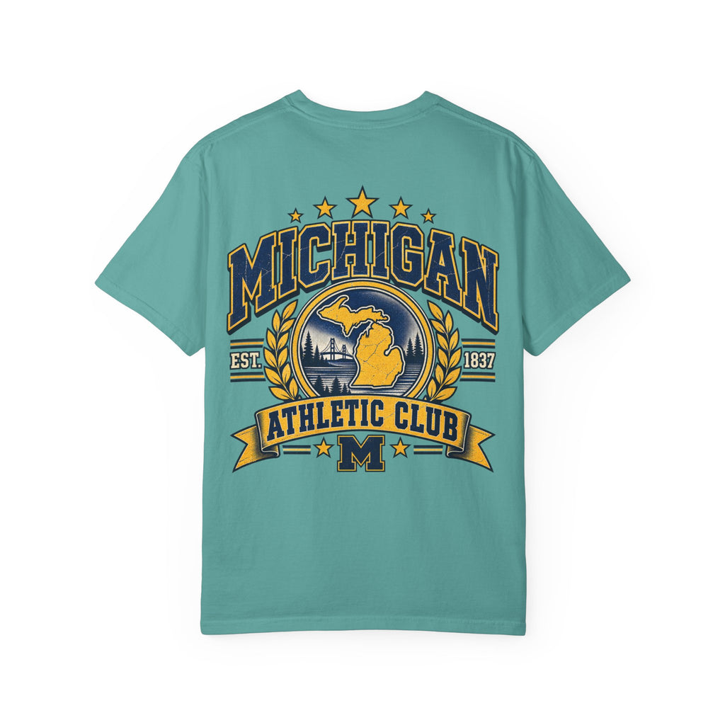 Michigan Athletic Club Unisex Comfort Color 1717 Streetwear Graphic Tee