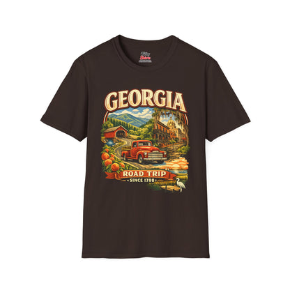 Georgia Road Trip Unisex Softstyle T Shirt State Pride Graphic Tee Collections FS03