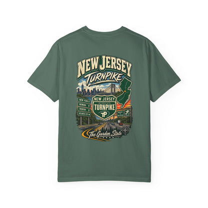 New Jersey Turnpike Unisex Comfort Color 1717 Streetwear Graphic Tee