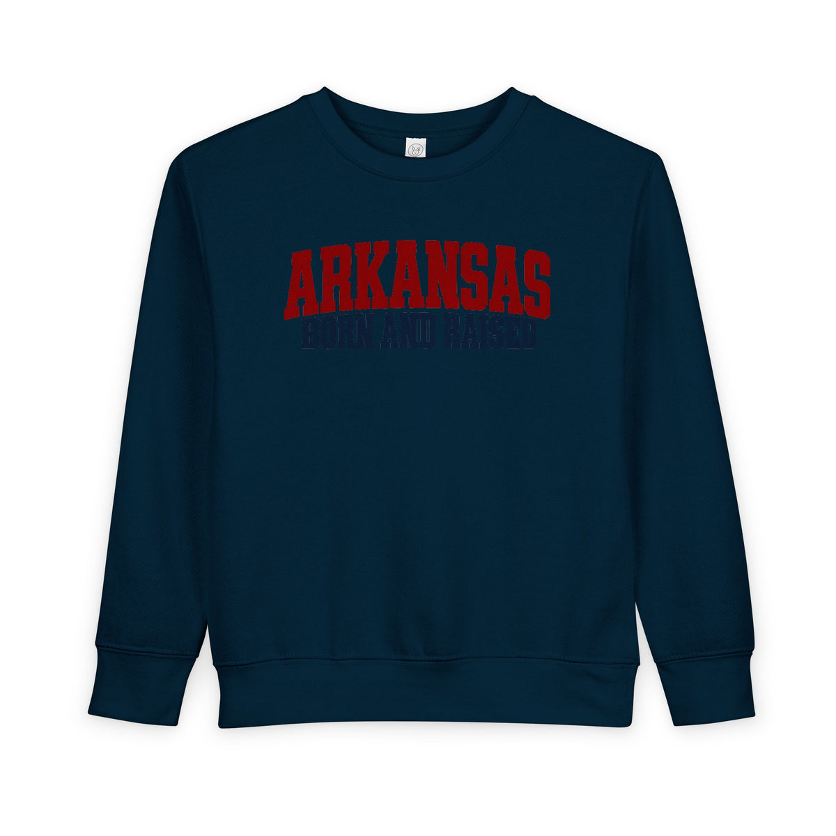Arkansas Born and Raised Rugged Workwear Unisex Toddler Sweatshirt