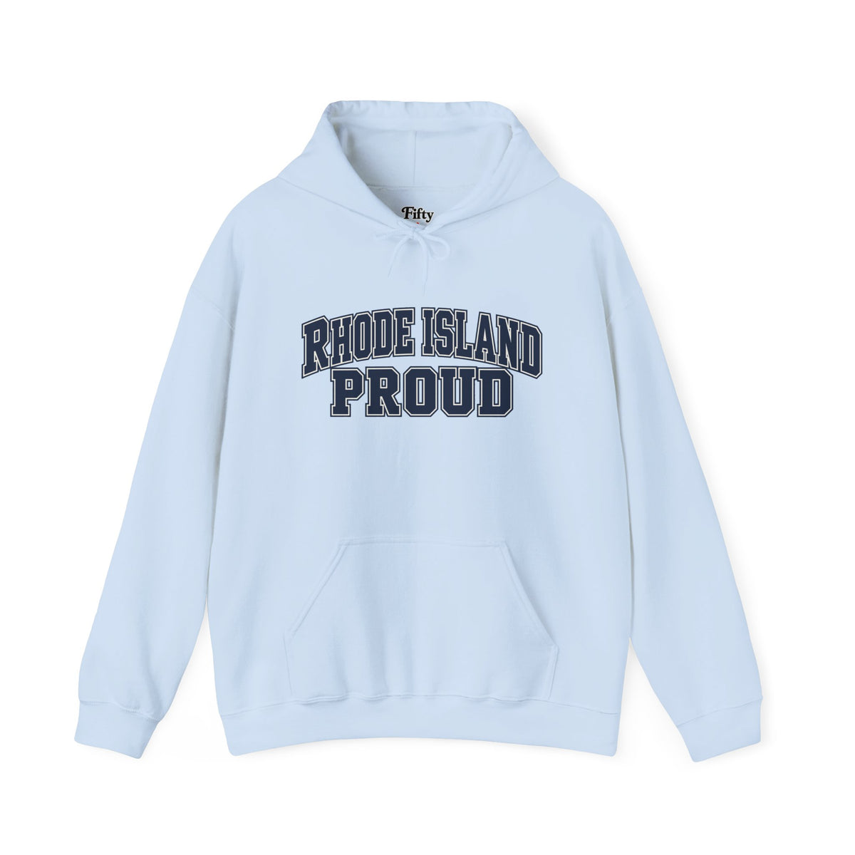 Rhode Island Proud Unisex Hoodie State Name Graphic
