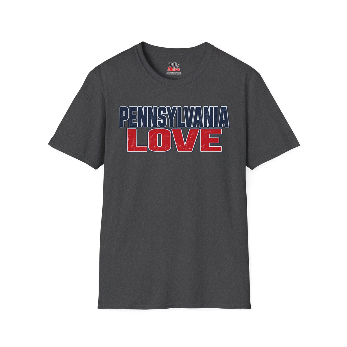 Pennsylvania Love Unisex Softstyle T Shirt State Name Graphic Tee