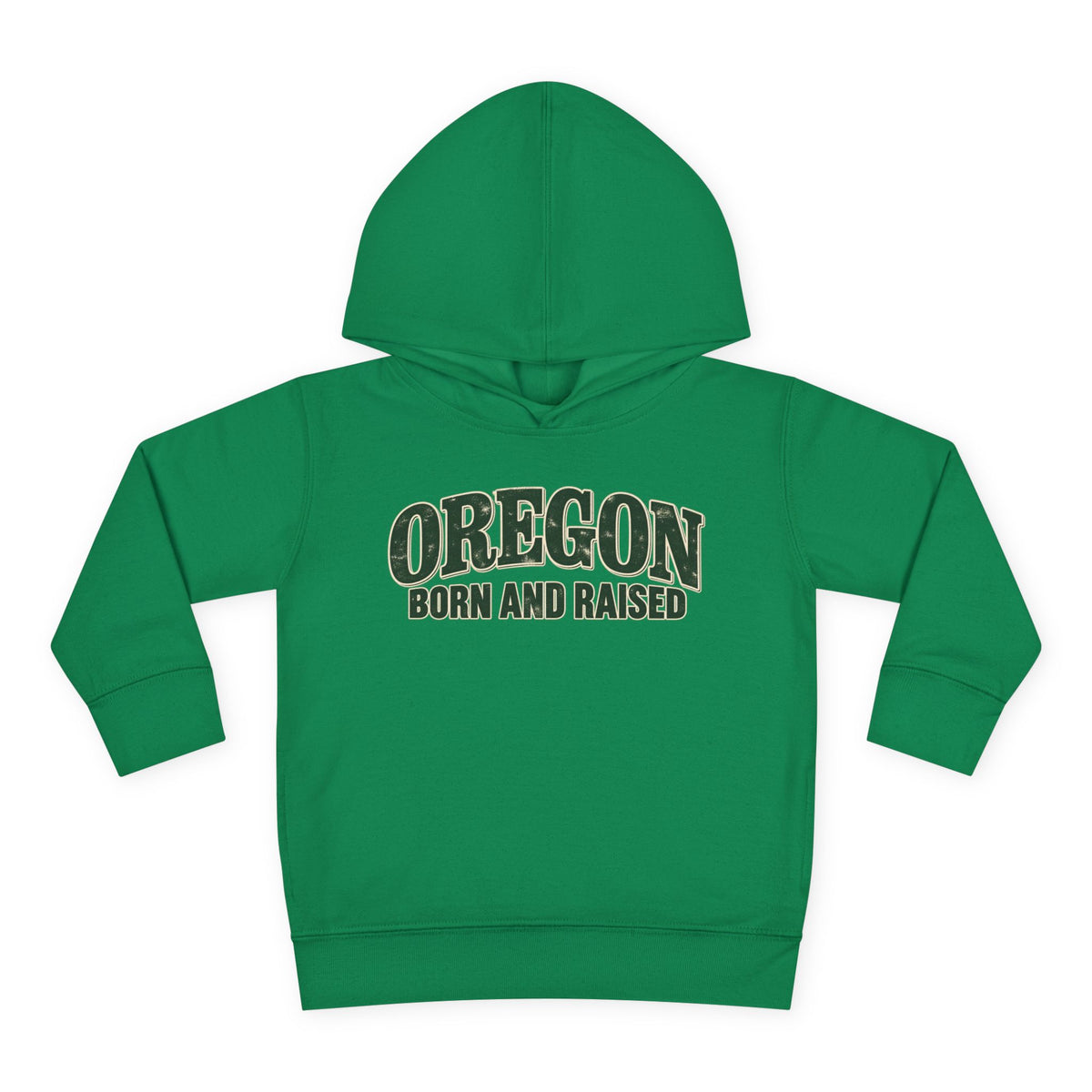 Oregon Born and Raised Classic Souvenir Unisex Toddler Pullover Fleece Hoodie