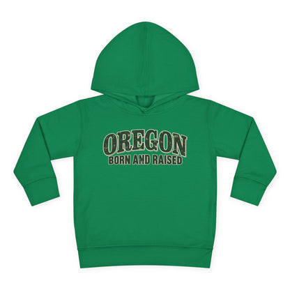 Oregon Born and Raised Classic Souvenir Unisex Toddler Pullover Fleece Hoodie