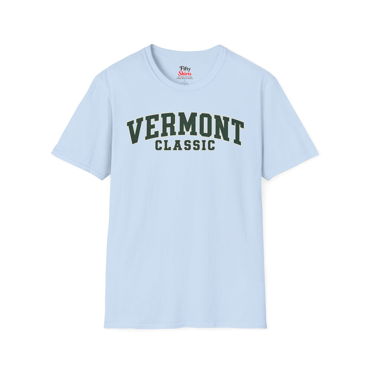 Vermont Classic Unisex Softstyle T Shirt State Name Graphic Tee