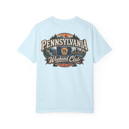Pennsylvania Weekend Club Unisex Comfort Color 1717 Streetwear Graphic Tee
