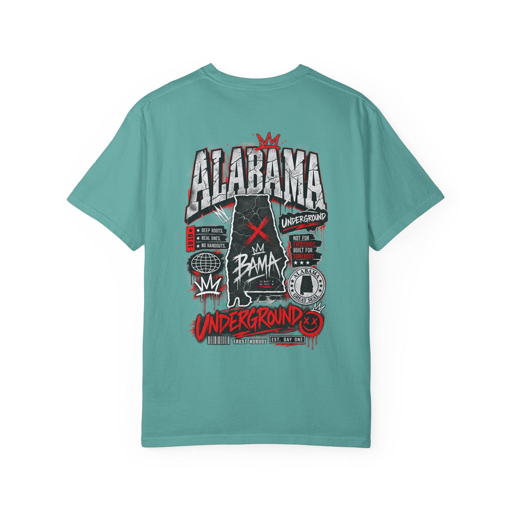 Alabama Underground Unisex Comfort Color 1717 Streetwear Graphic Tee