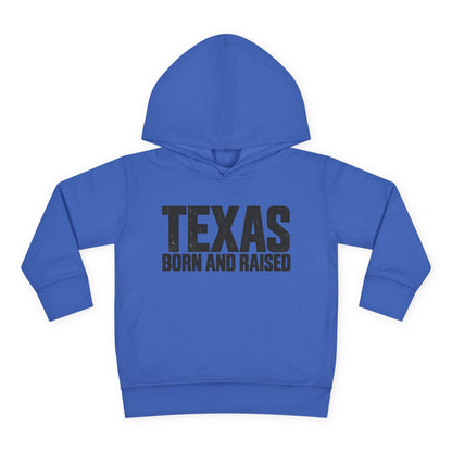 Texas Born and Raised Modern Minimal Unisex Toddler Pullover Fleece Hoodie