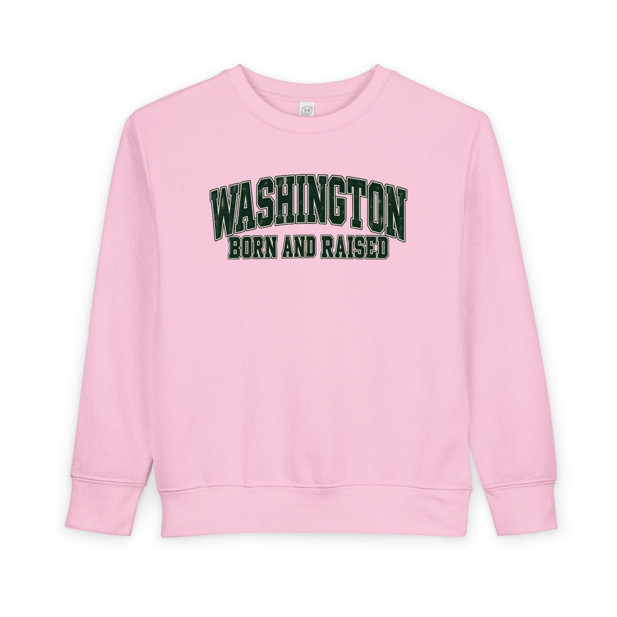 Washington Born and Raised Classic Collegiate Unisex Toddler Sweatshirt