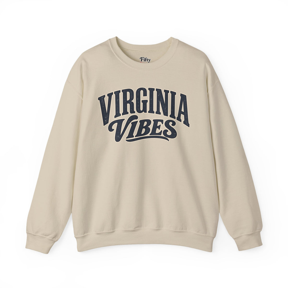 Virginia Vibes Unisex Crewneck Sweatshirt State Name Graphic