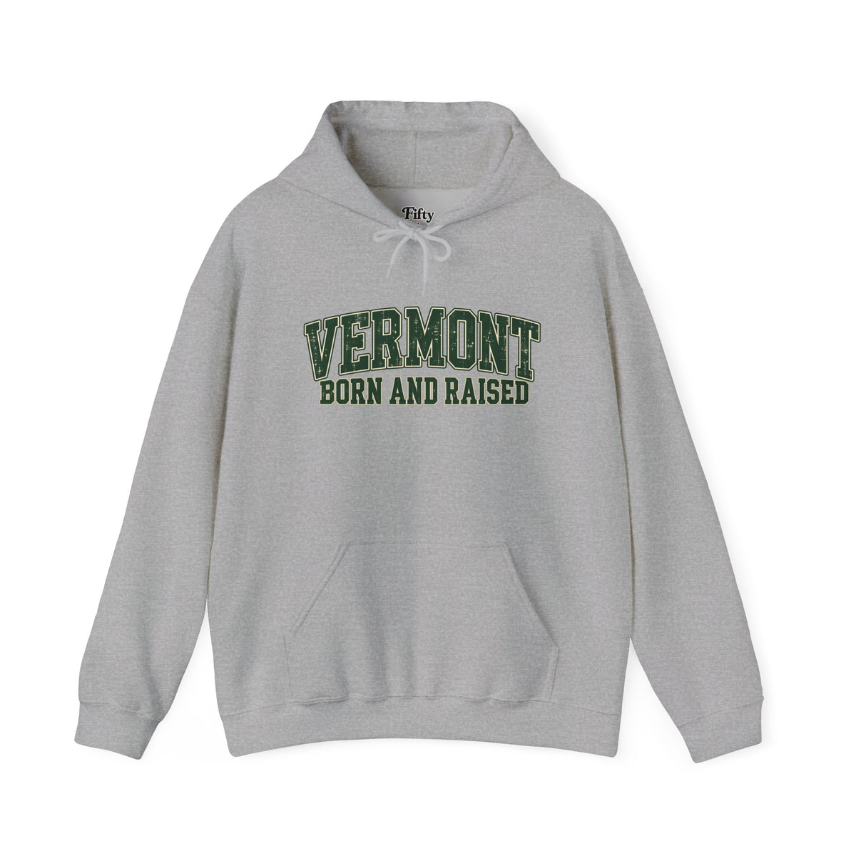 Vermont Born and Raised Vintage New England Americana  Unisex Hoodie Graphic