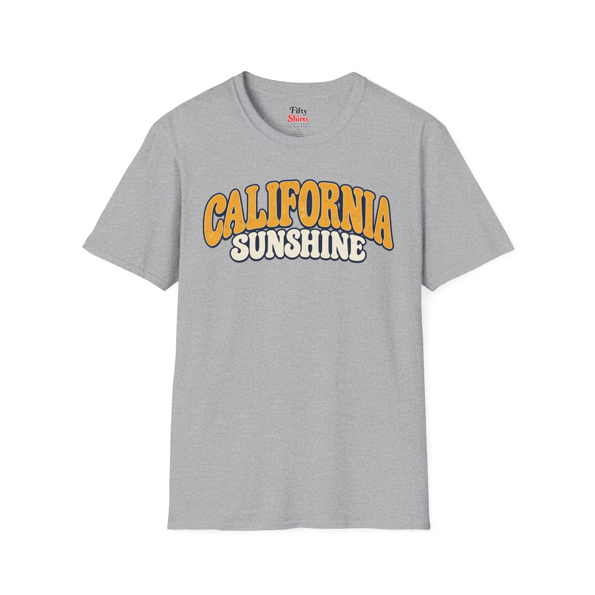 California Sunshine Unisex Softstyle T Shirt State Name Graphic Tee