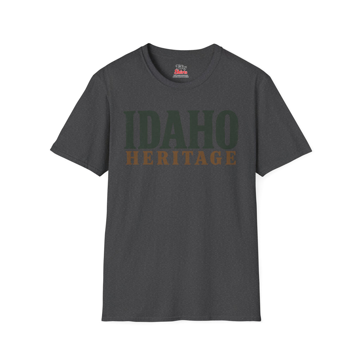 Idaho Heritage Unisex Softstyle T Shirt State Name Graphic Tee