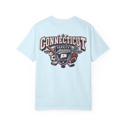 Connecticut Varsity Athletics  Unisex Comfort Color 1717 Streetwear Graphic Tee