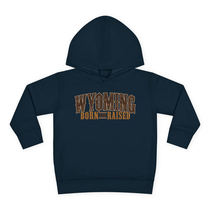 Wyoming Born and Raised Premium Ranch Heritage Unisex Toddler Pullover Fleece Hoodie