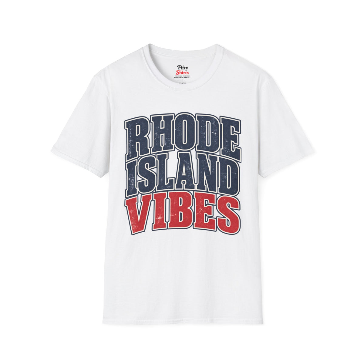 Rhode Island Vibes Unisex Softstyle T Shirt State Name Graphic Tee