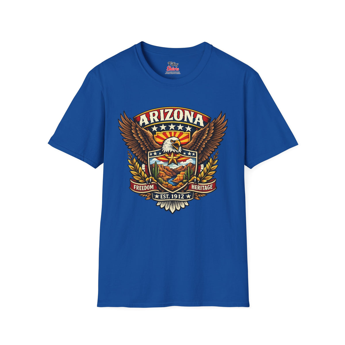 Arizona Americana Eagle Unisex Softstyle T Shirt State Pride Graphic Tee Collections FS03