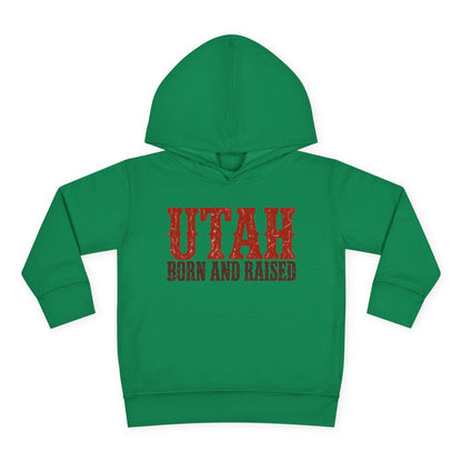 Utah Born and Raised Western Heritage Unisex Toddler Pullover Fleece Hoodie