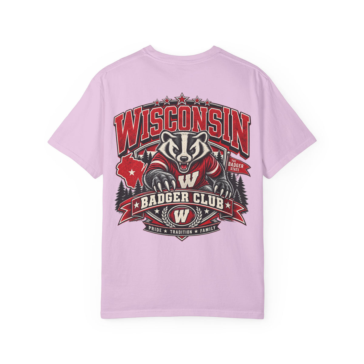 Wisconsin Badger Club Unisex Comfort Color 1717 Streetwear Graphic Tee