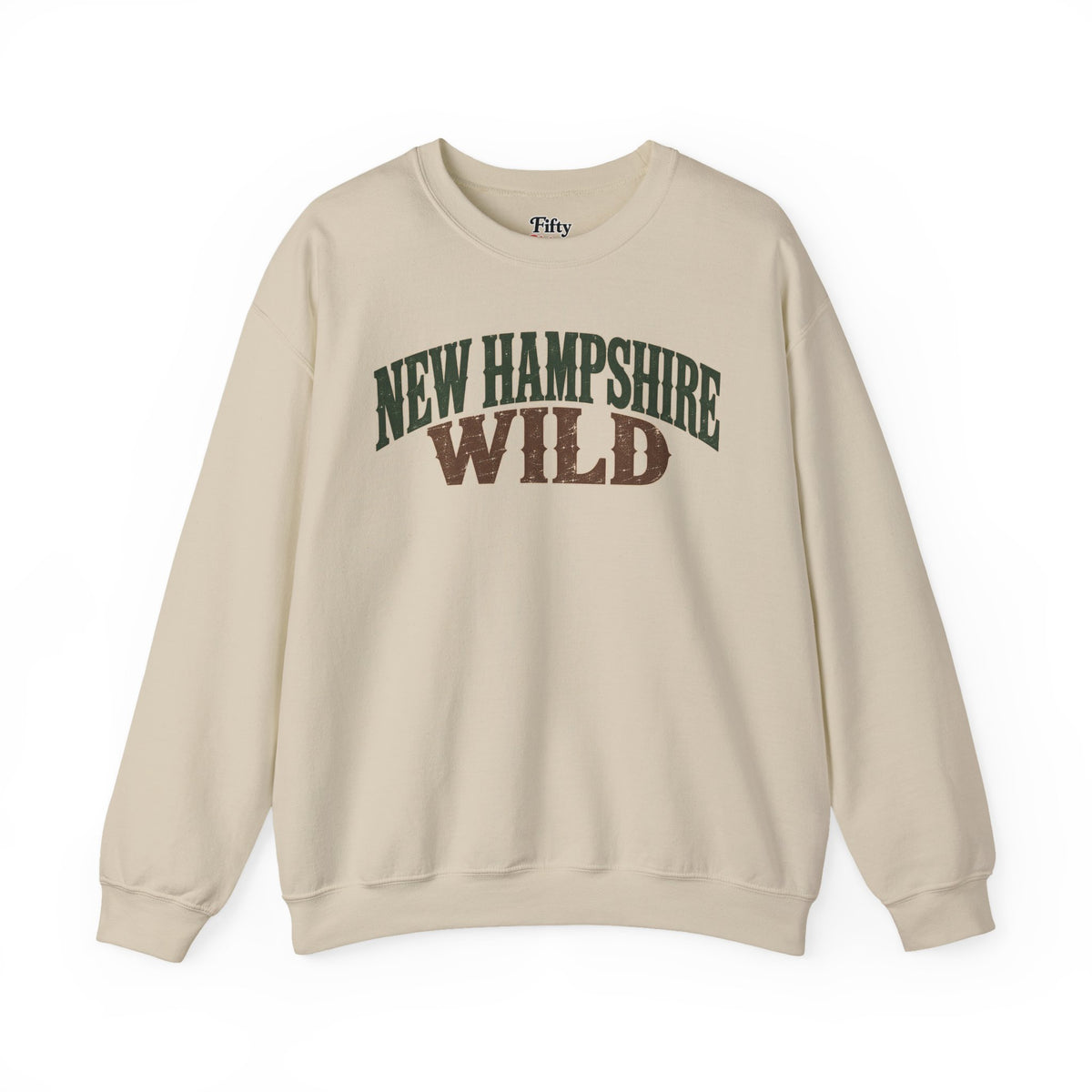 New Hampshire Wild Unisex Crewneck Sweatshirt State Name Graphic