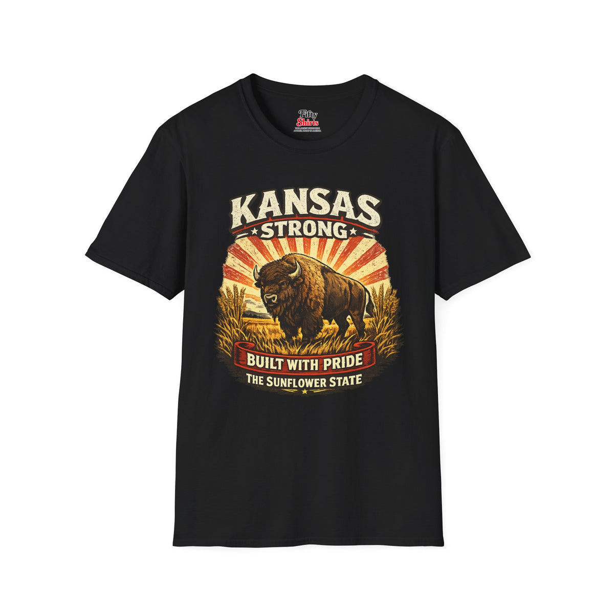Kansas Strong Unisex Softstyle T Shirt State Pride Graphic Tee Collections FS03