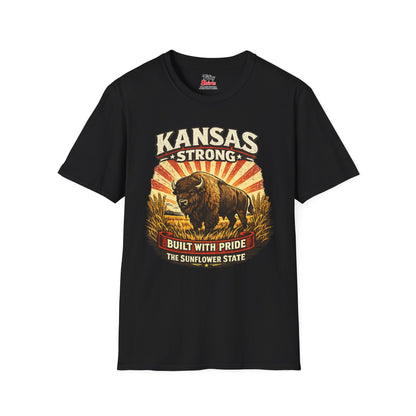 Kansas Strong Unisex Softstyle T Shirt State Pride Graphic Tee Collections FS03