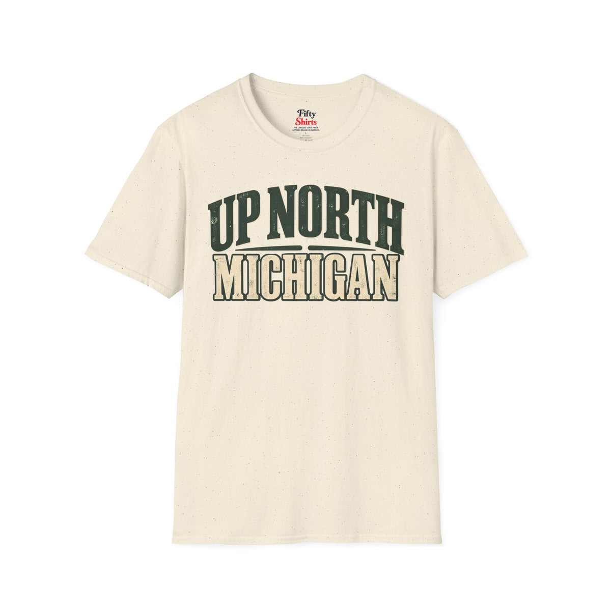 Up North Michigan Unisex Softstyle T Shirt State Name Graphic Tee