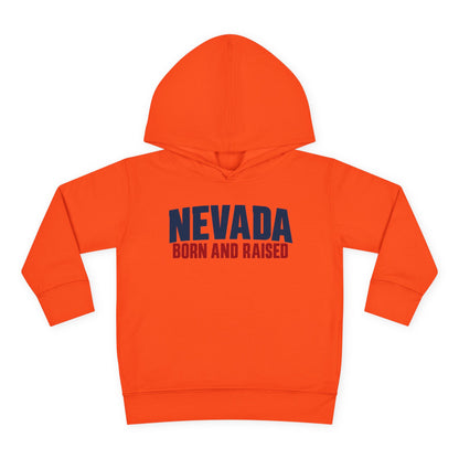 Nevada Born and Raised Minimal Heritage Unisex Toddler Pullover Fleece Hoodie