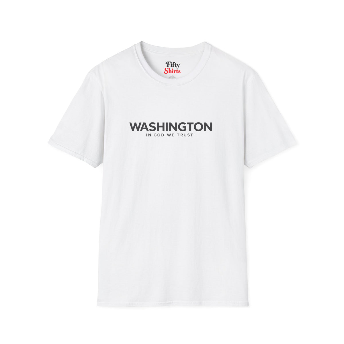 Washington All State In God We Trust Front Design Unisex Everyday Tee