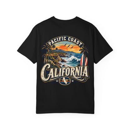 Pacific Coast California  Unisex Comfort Color 1717 Streetwear Graphic Tee