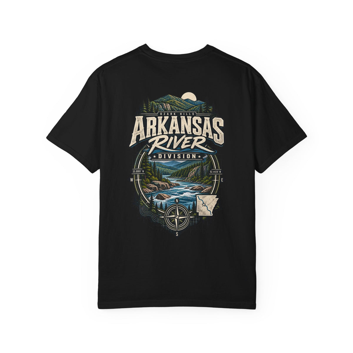 Arkansas River Division Unisex Comfort Color 1717 Streetwear Graphic Tee