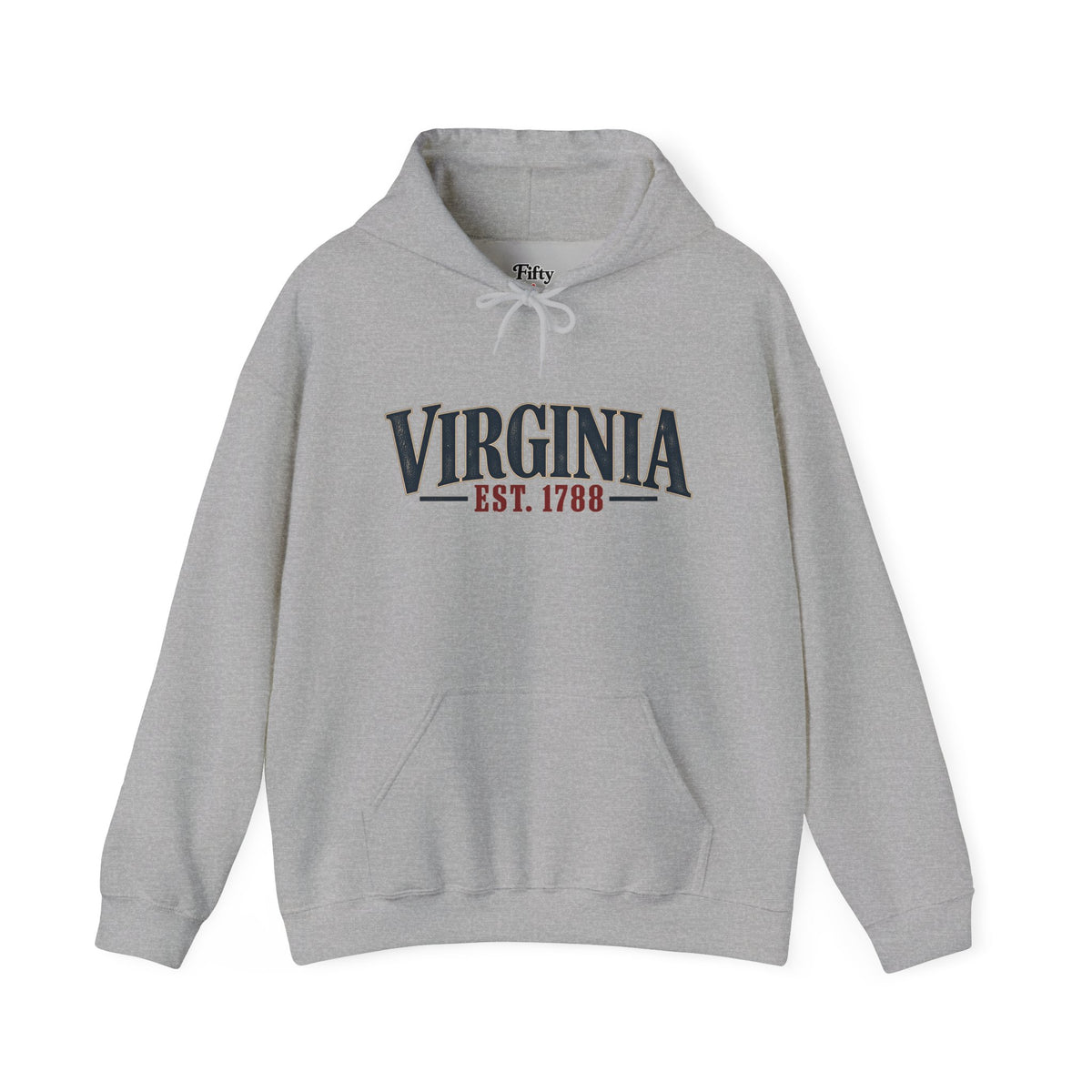 Virginia Est 1788 Unisex Hoodie State Name Graphic