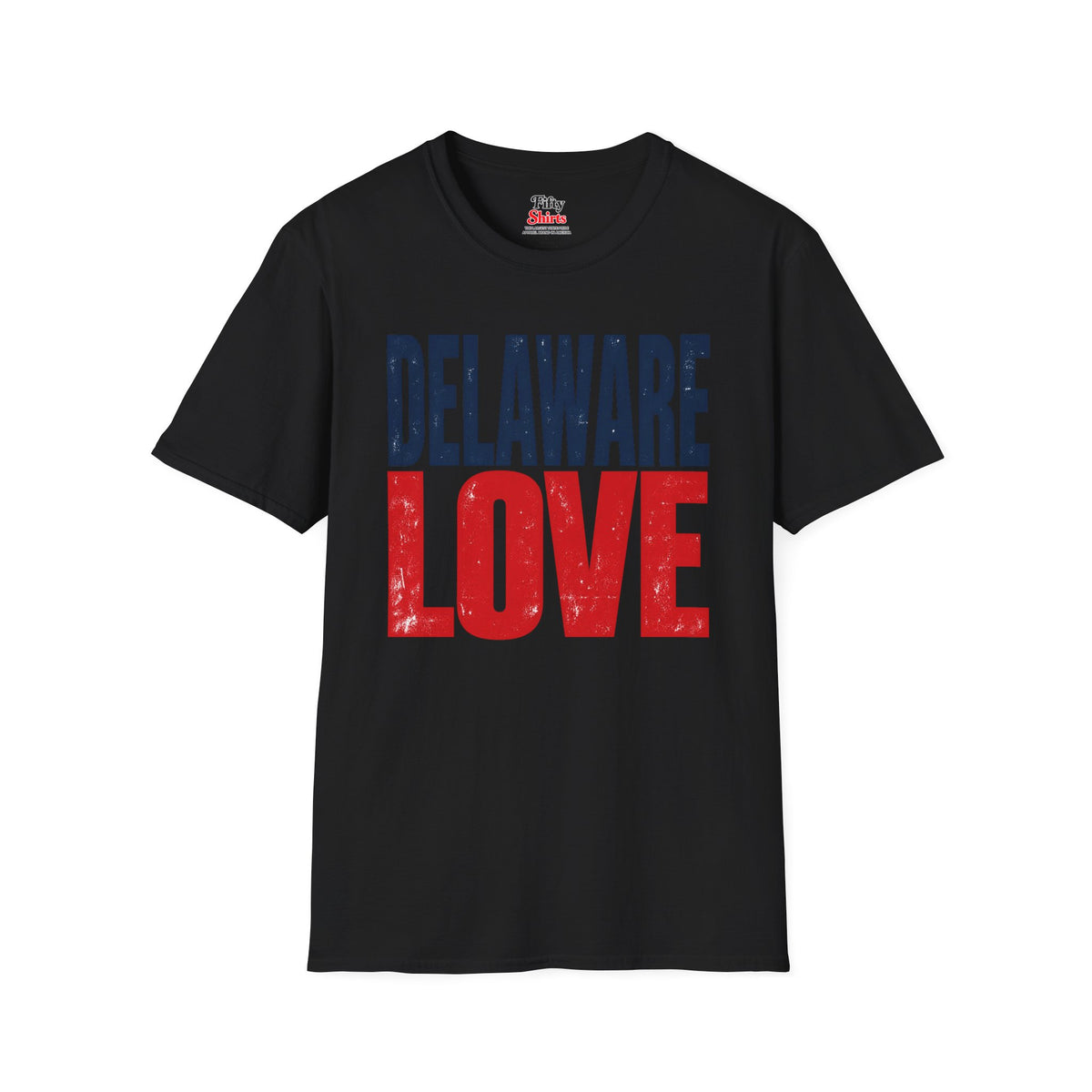 Delaware Love Unisex Softstyle T Shirt State Name Graphic Tee
