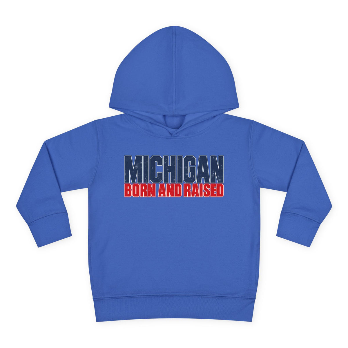 Michigan Born and Raised Modern Streetwear Unisex Toddler Pullover Fleece Hoodie