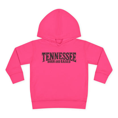 Tennessee Born and Raised Southern Heritage Unisex Toddler Pullover Fleece Hoodie