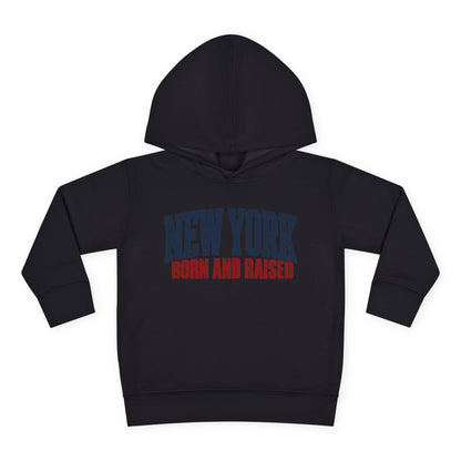 New York Born and Raised Premium Northeast Streetwear Unisex Toddler Pullover Fleece Hoodie Graphic