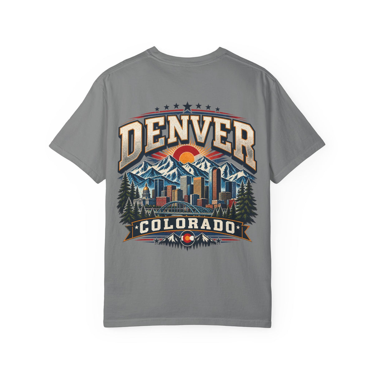 Denver Colorado  Unisex Comfort Color 1717 Streetwear Graphic Tee