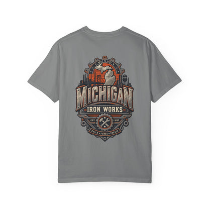 Michigan Iron Works Unisex Comfort Color 1717 Streetwear Graphic Tee