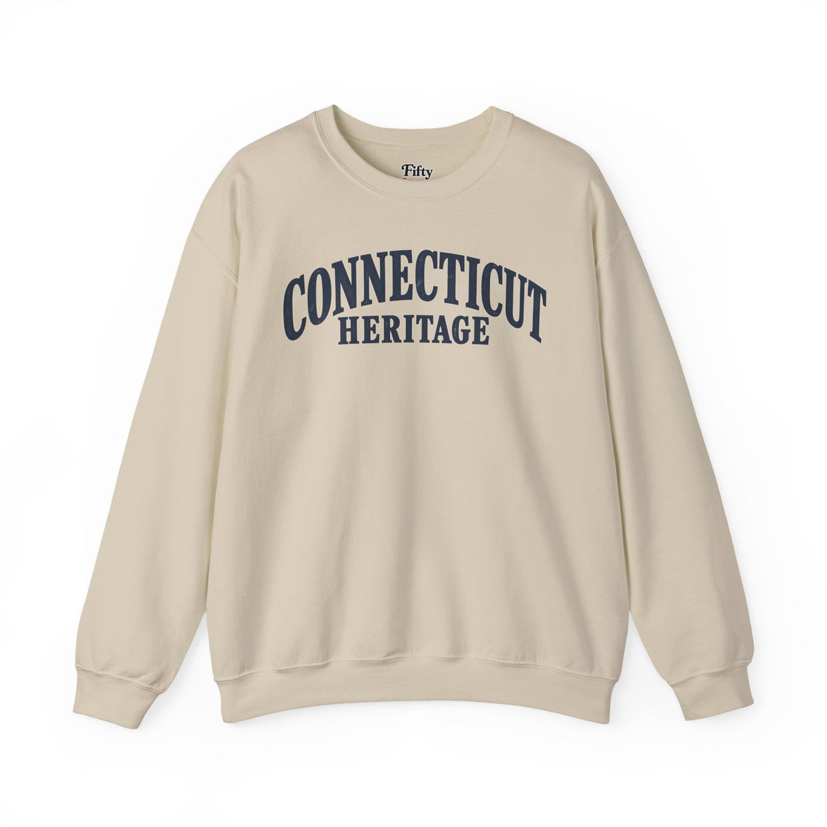 Connecticut Heritage Unisex Crewneck Sweatshirt State Name Graphic
