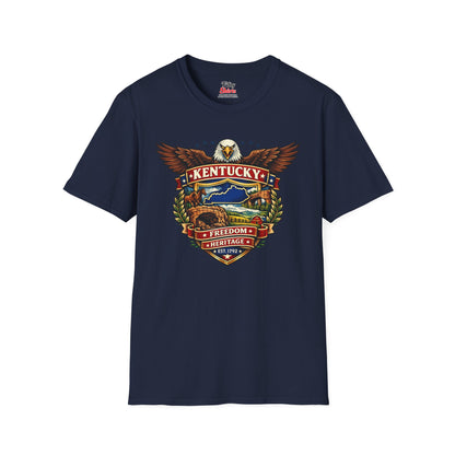 Kentucky Americana Eagle Unisex Softstyle T Shirt State Pride Graphic Tee Collections FS03