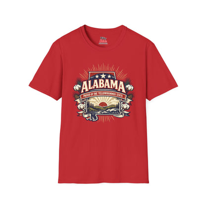 Alabama State Pride Unisex Softstyle T Shirt State Pride Graphic Tee Collections FS03