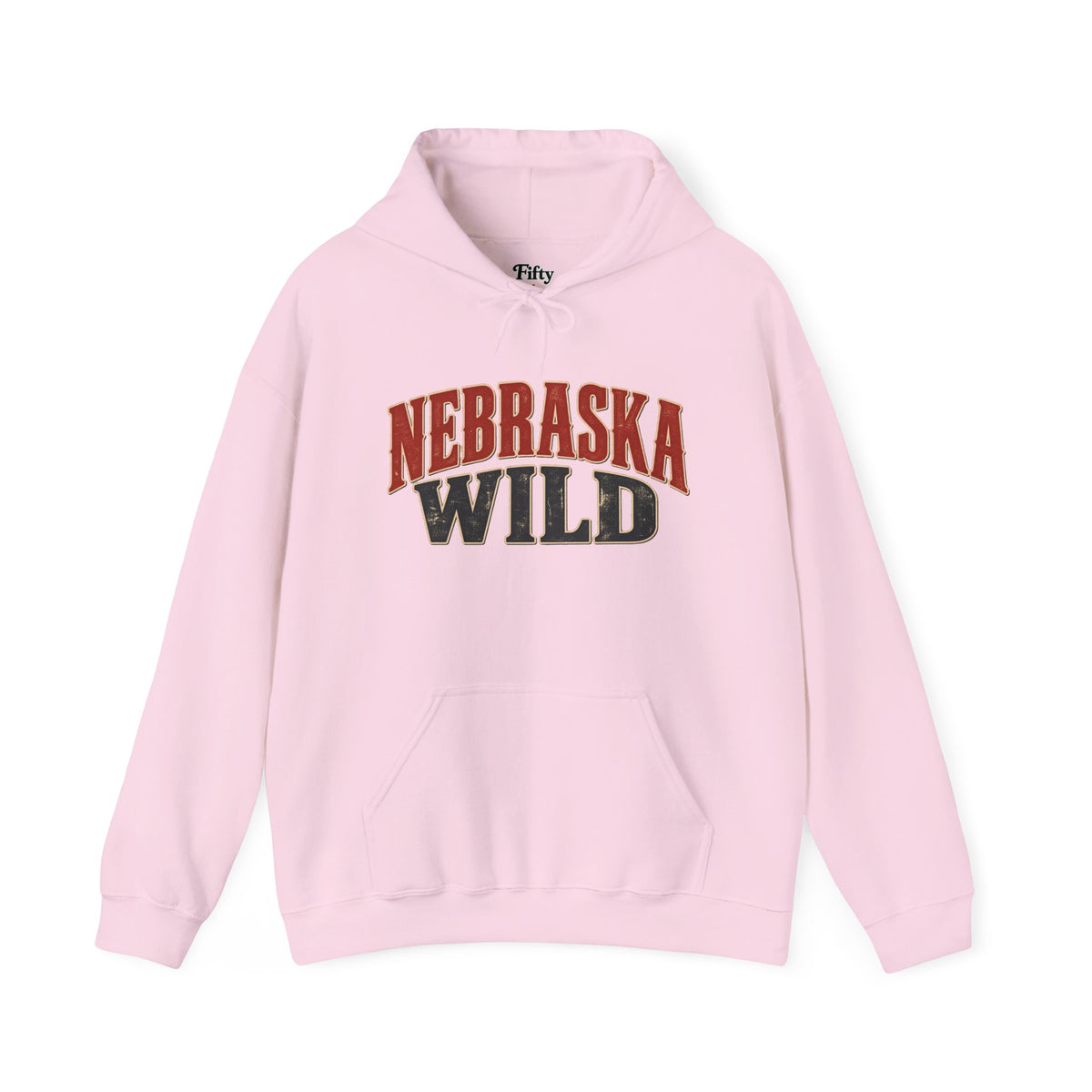 Nebraska Wild Unisex Hoodie State Name Graphic