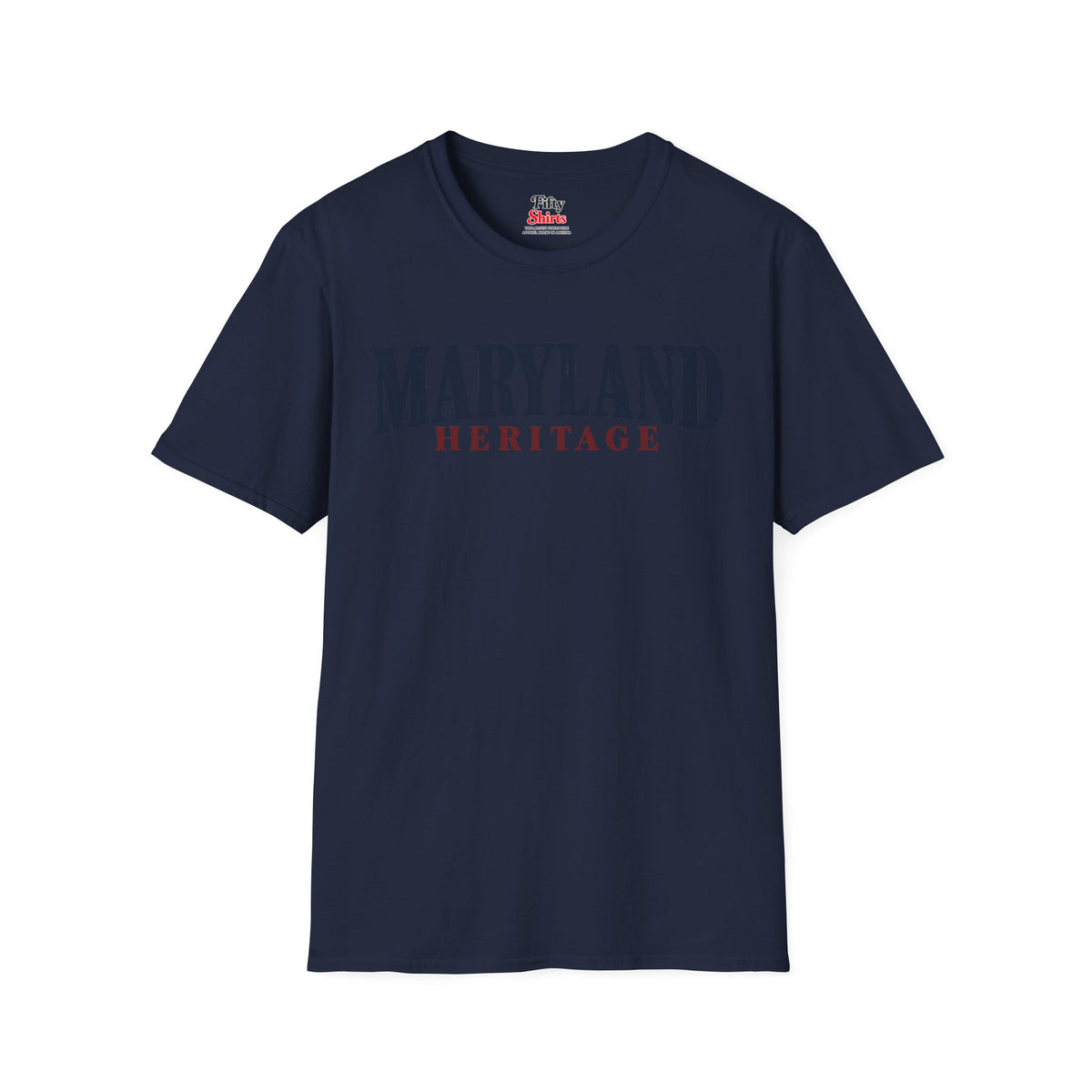 Maryland Heritage Unisex Softstyle T Shirt State Name Graphic Tee