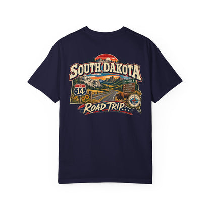 South Dakota Road Trip Unisex Comfort Color 1717 Streetwear Graphic Tee