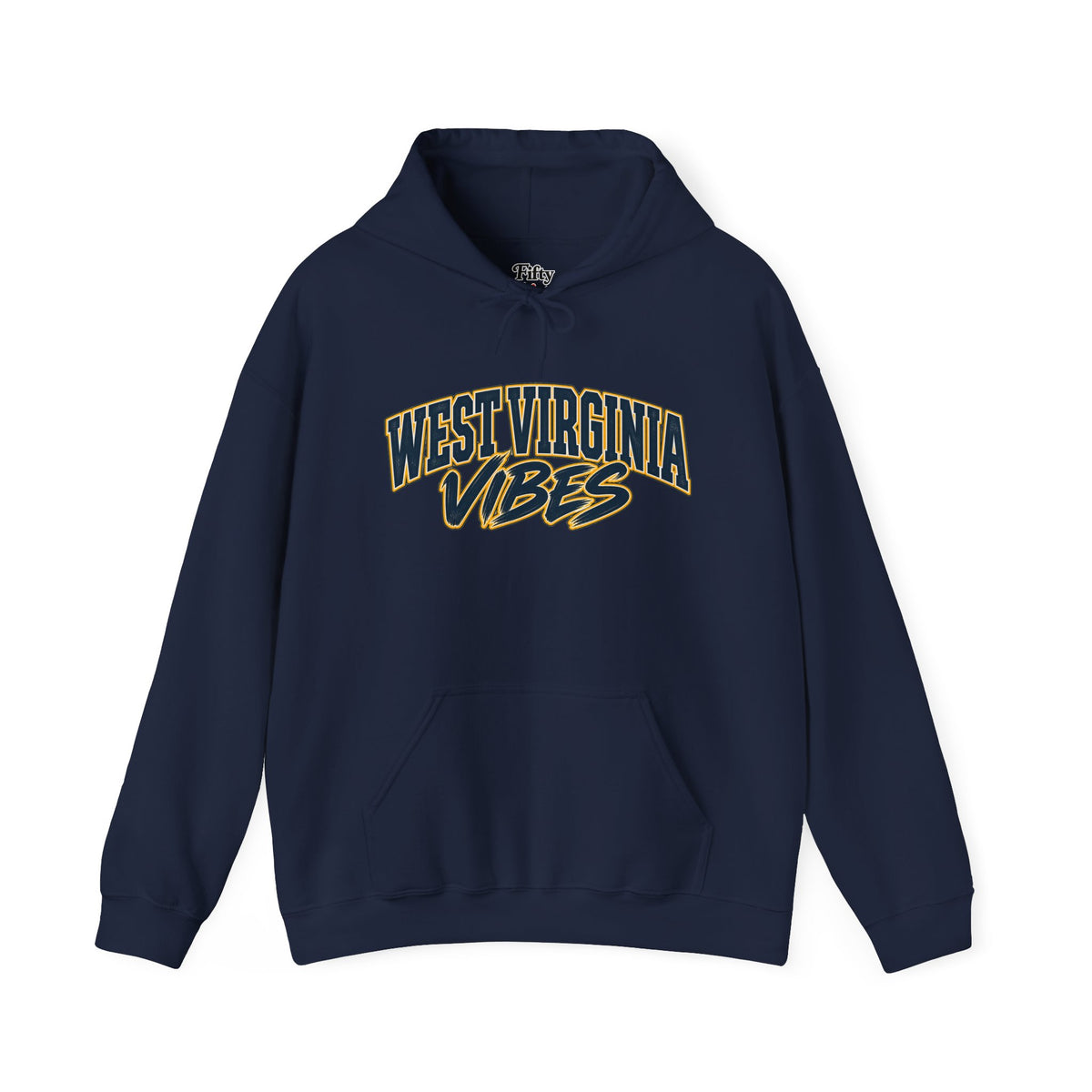 West Virginia Vibes Unisex Hoodie State Name Graphic