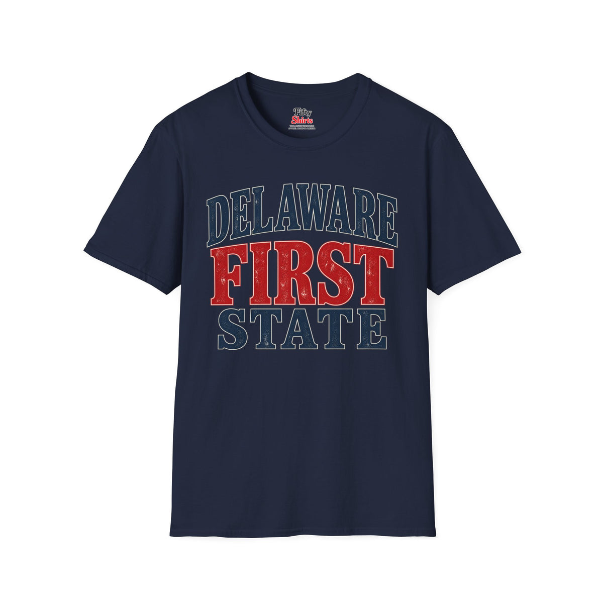 Delaware First State Unisex Softstyle T Shirt State Name Graphic Tee