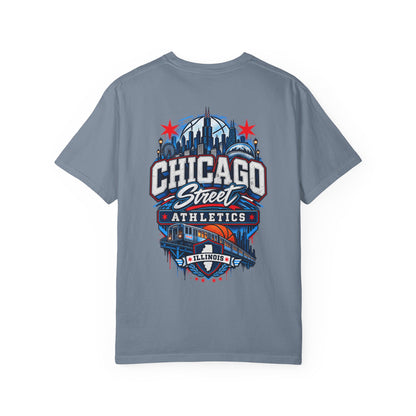 Chicago Illinois Street Athletics Unisex Comfort Color 1717 Streetwear Graphic Tee