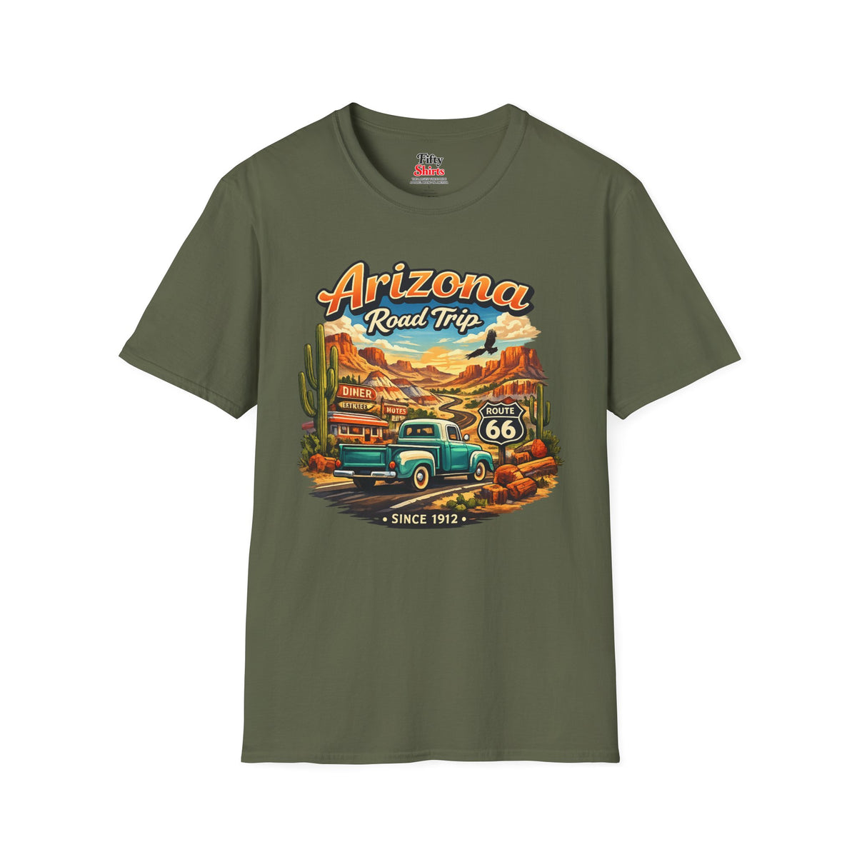 Arizona Roadtrip Unisex Softstyle T Shirt State Pride Graphic Tee Collections FS03