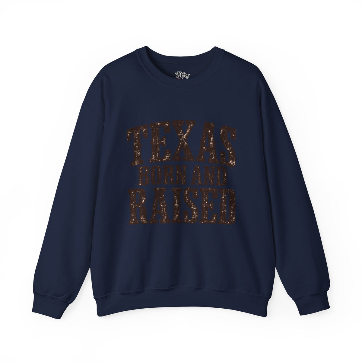 Texas Born and Raised Vintage Western Unisex  Sweatshirt Graphic