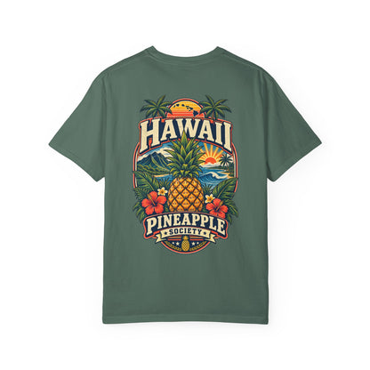 Hawaii Pineapple Society Unisex Comfort Color 1717 Streetwear Graphic Tee